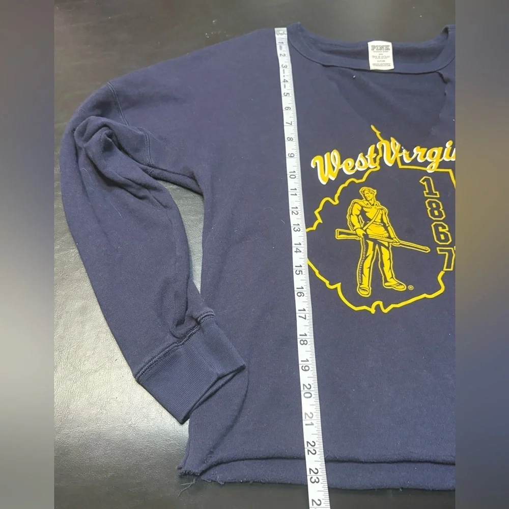 PINK by Victoria’s Secret West Virginia Graphic Long Sleeve Sweatshirt size S - Picture 10 of 11